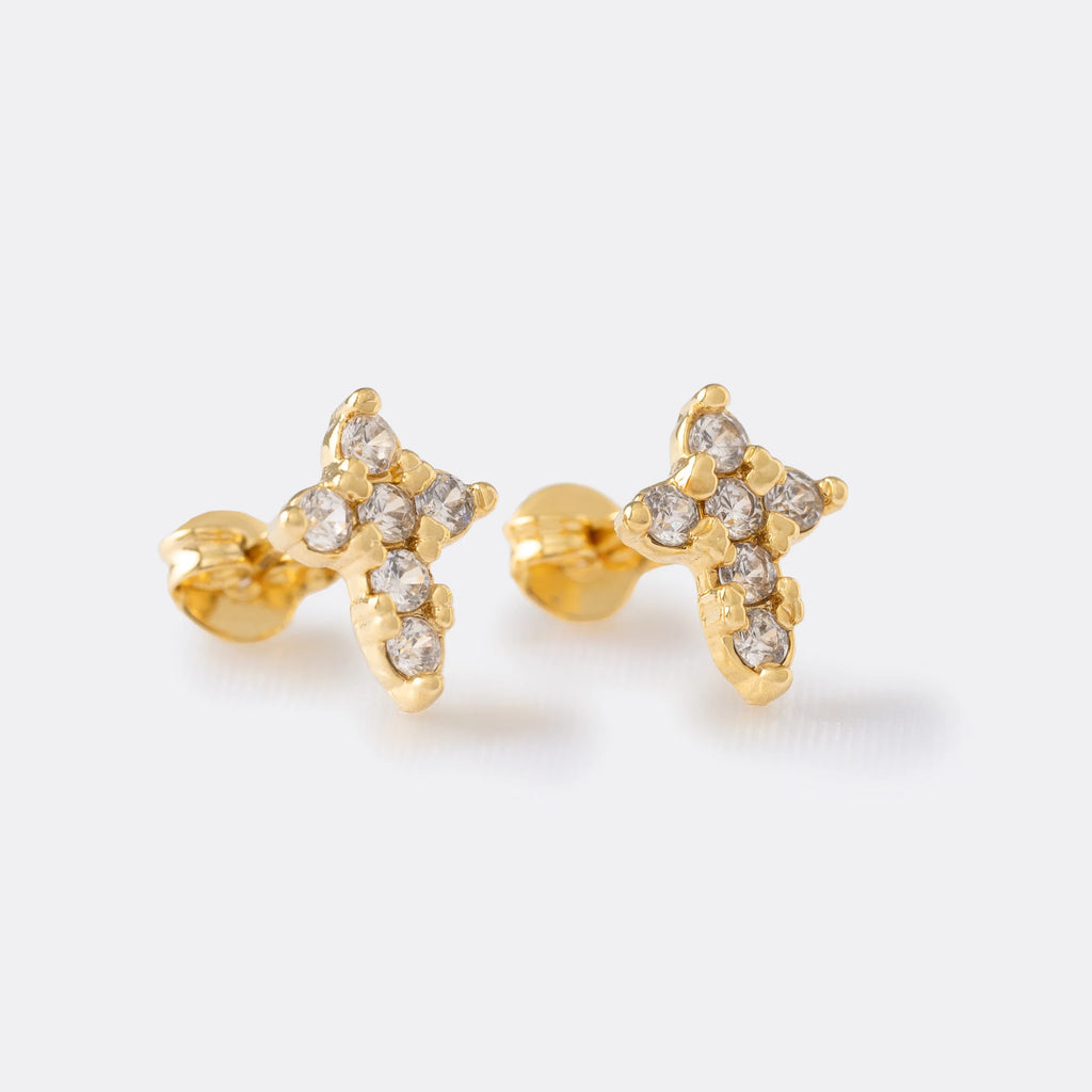 Aretes Cruz 6 Circonias