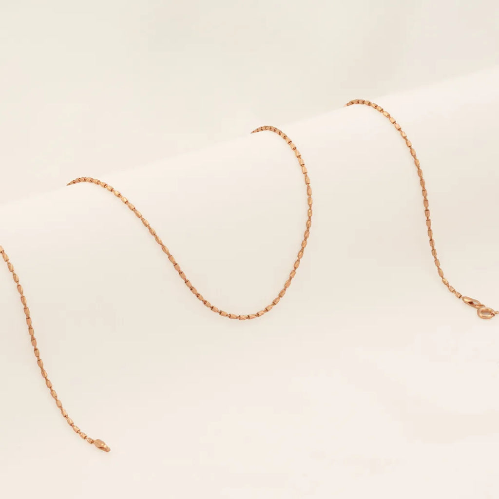 Cadena Tube Oro Rosa IT 65 Cms