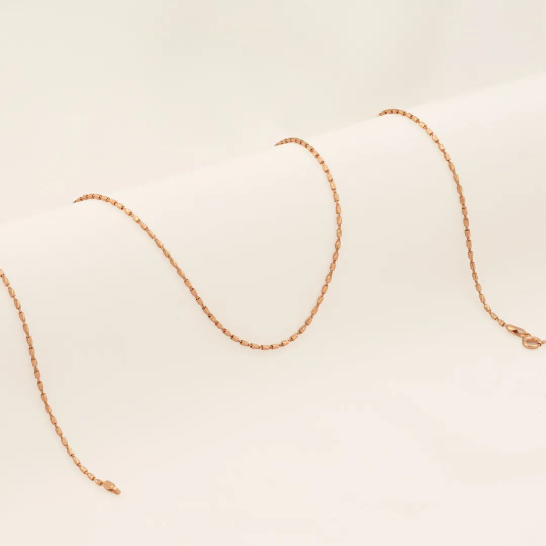 Cadena Tube Oro Rosa IT 65 Cms