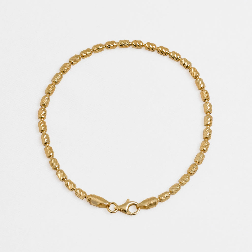 Pulsera Barril italy 3 mm 19.5 Cms