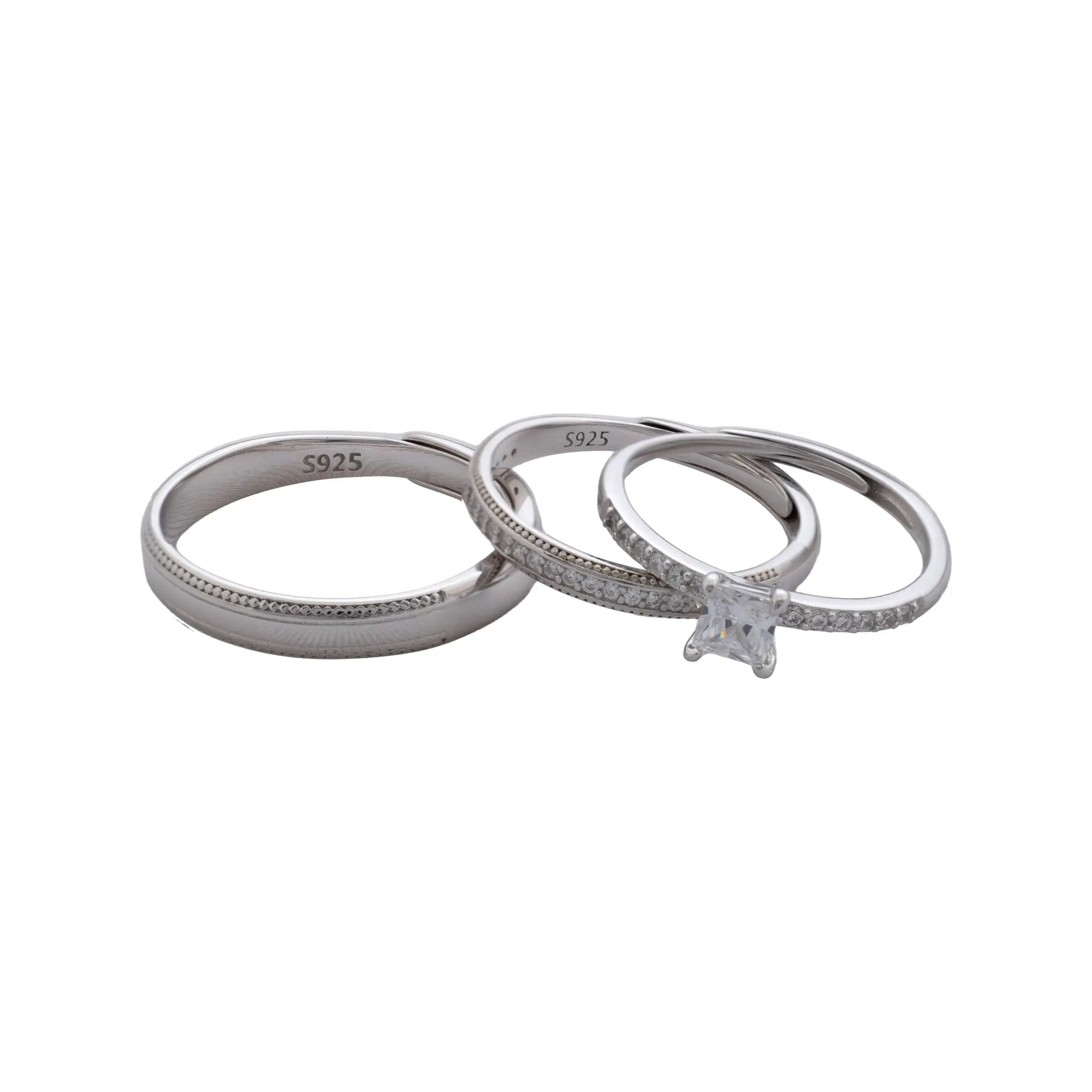 Anillos Diamond Eternity Ajustable