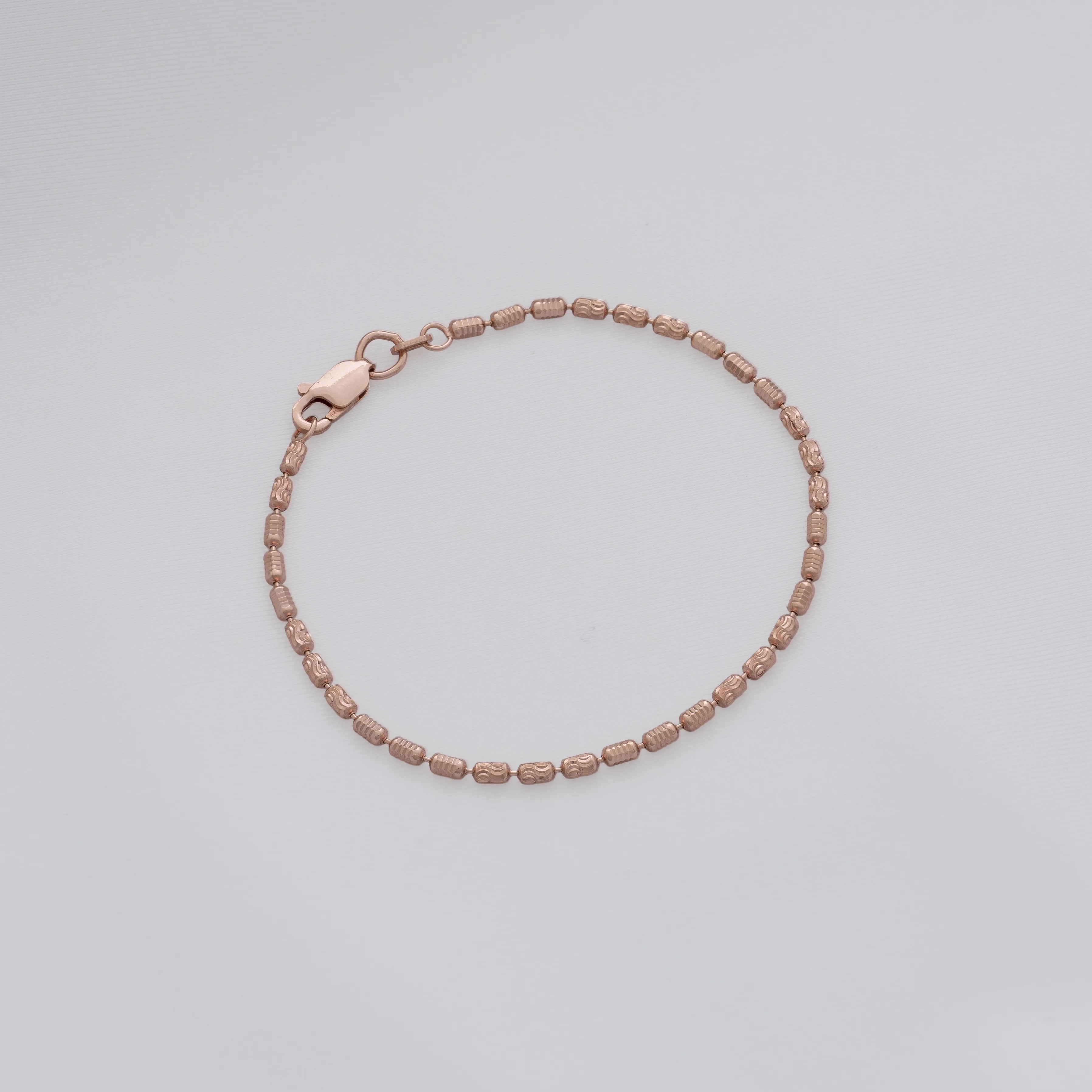 Pulsera Barril Prismc Oro Rosa IT 19.5 Cms