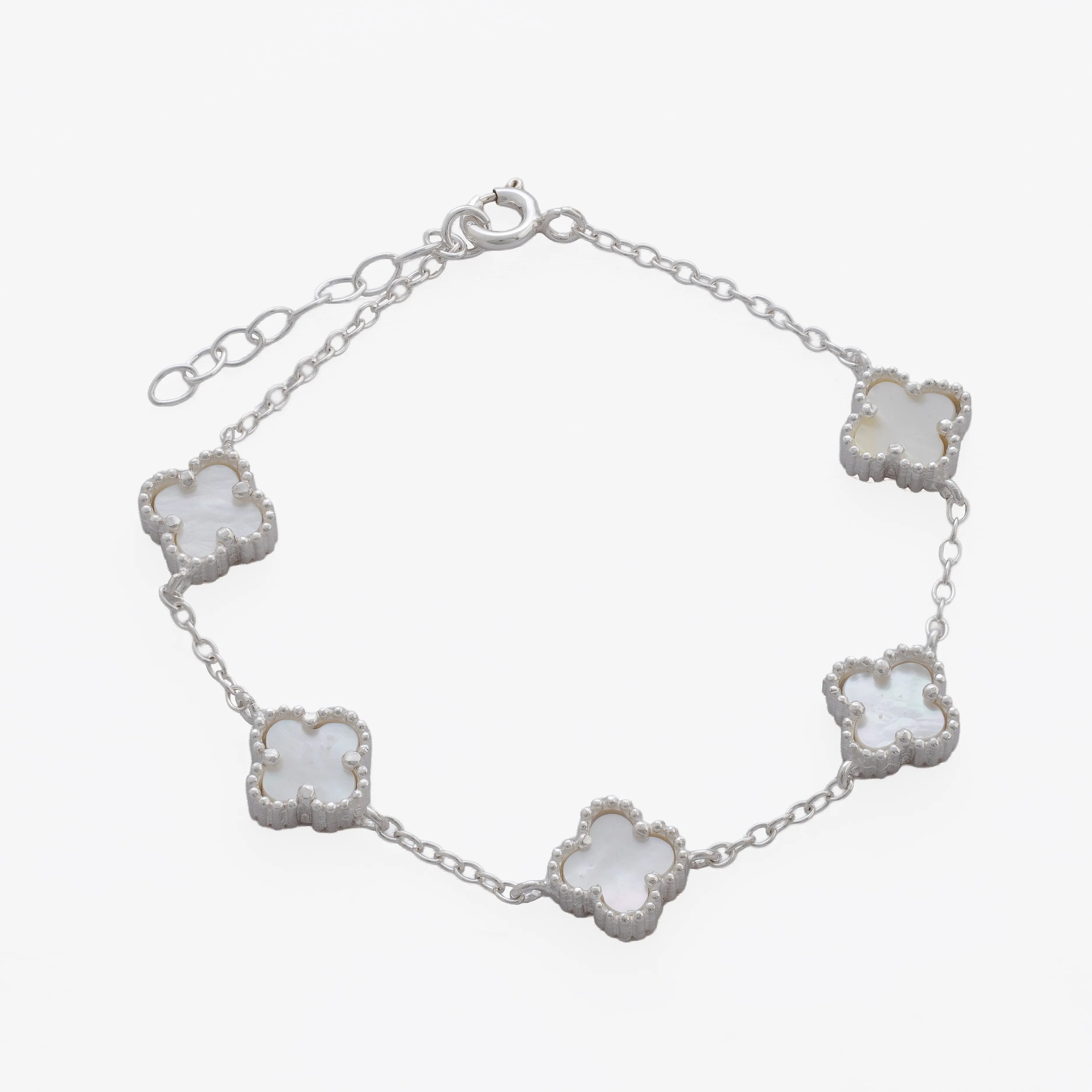 Pulsera Clover Nacar 5H 10 mm 17 Cms + Ext