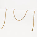Cadena Cubana Cruzada 2,4 mm 65 Cms