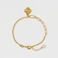 Pulsera Cubana Clover 1,1 cm 15 Cm + Ext