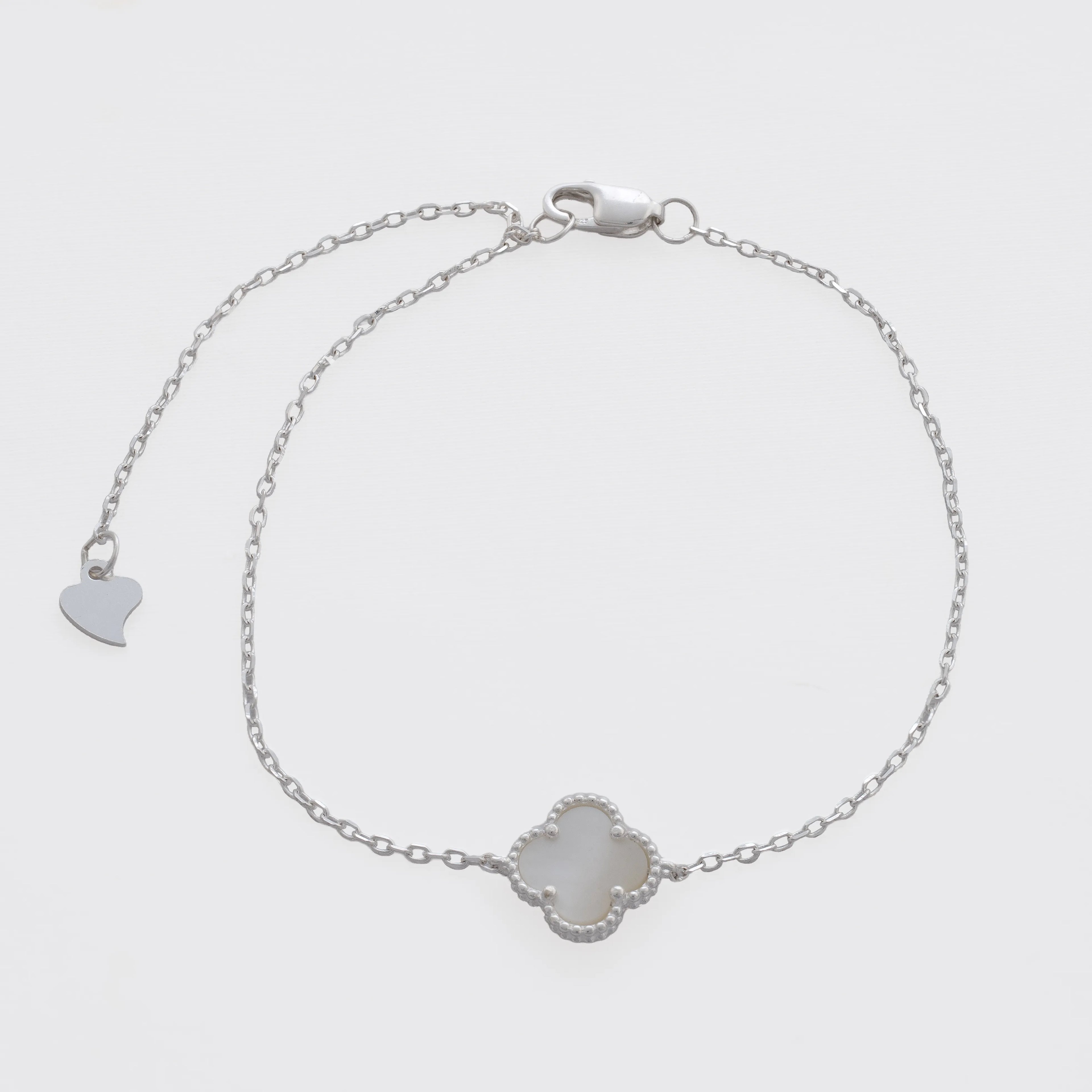 Pulsera Clover Nacar 1,0 mm 15,5 Cms