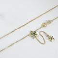 Gargantilla Estrella Verde 45 cm