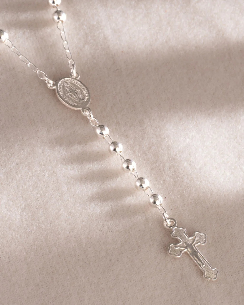 Rosario Milagrosa 4 mm 55 Cms