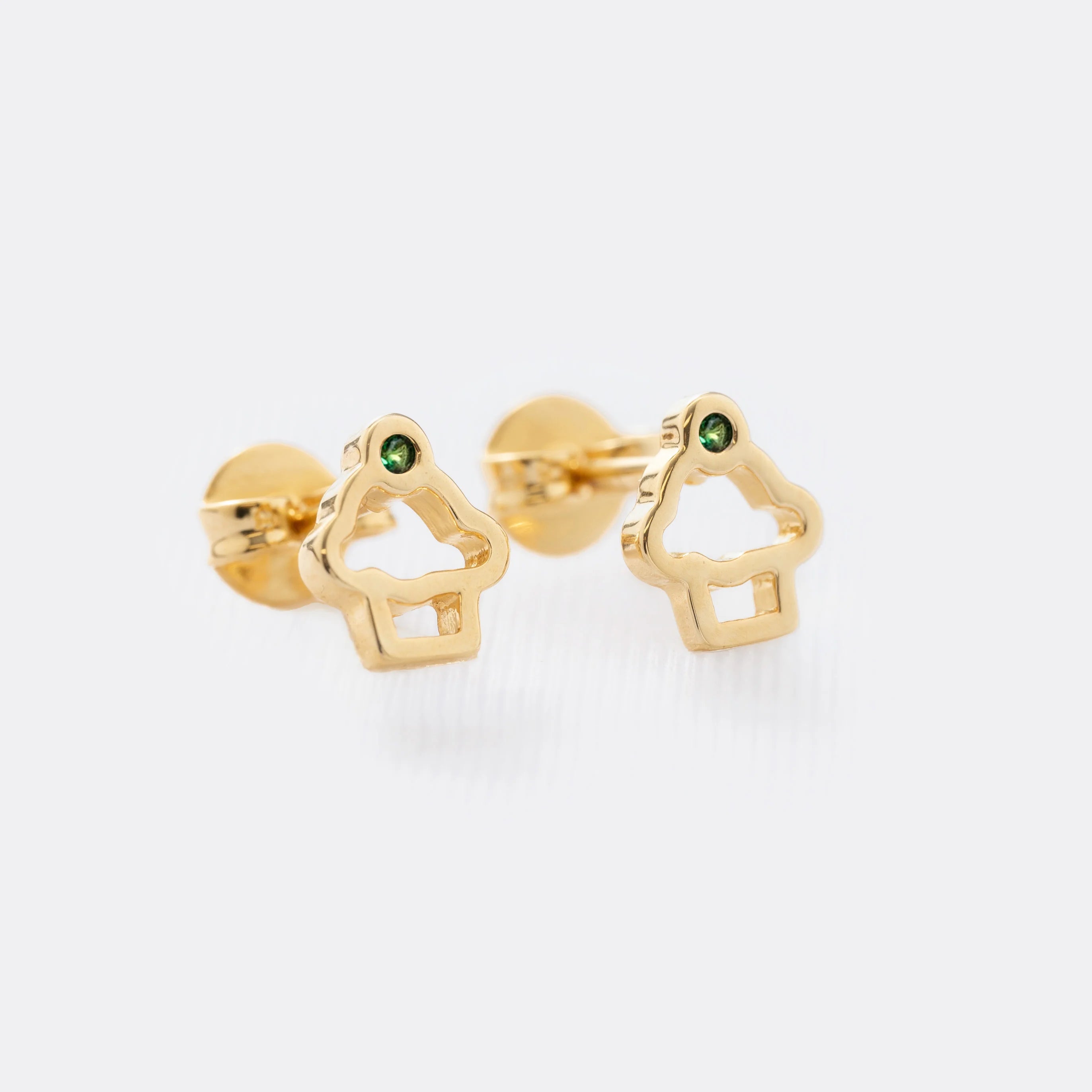 Aretes Cupcake Verde