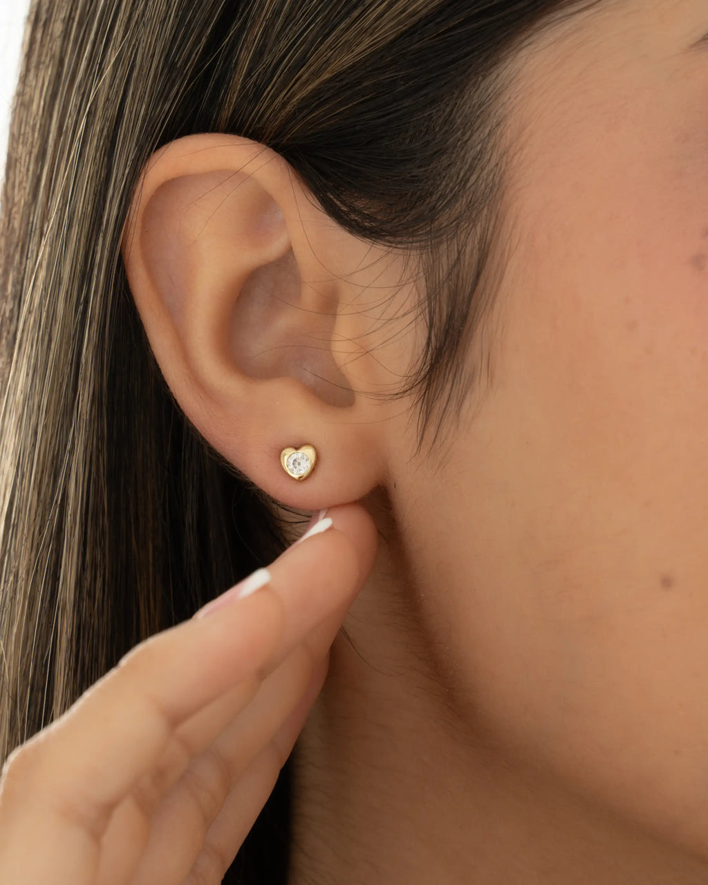 Aretes Corazon Crystal