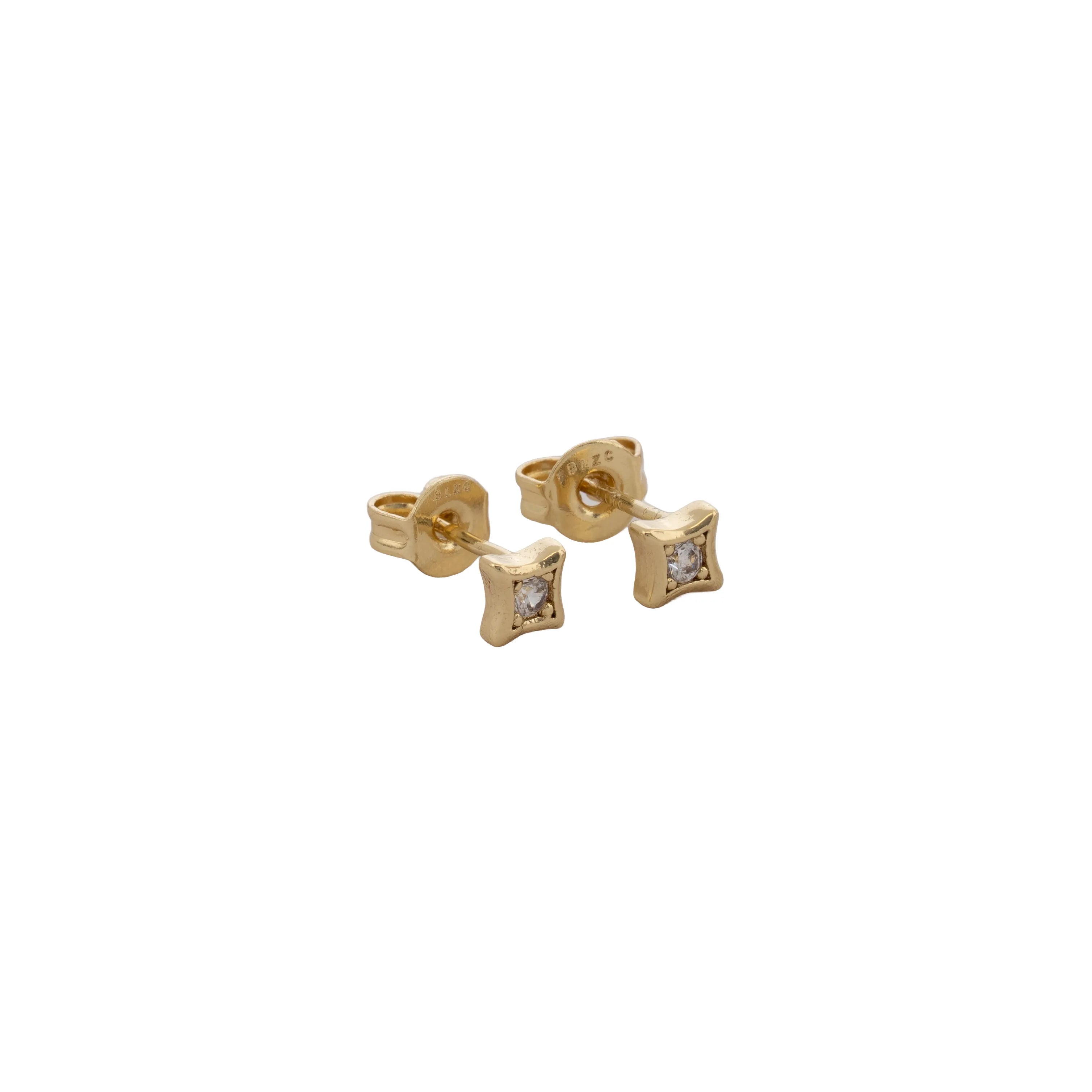 Aretes Topo Quadra Crystal 4 mm