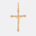 Dije Cruz Cristo Circonias 4 Cms