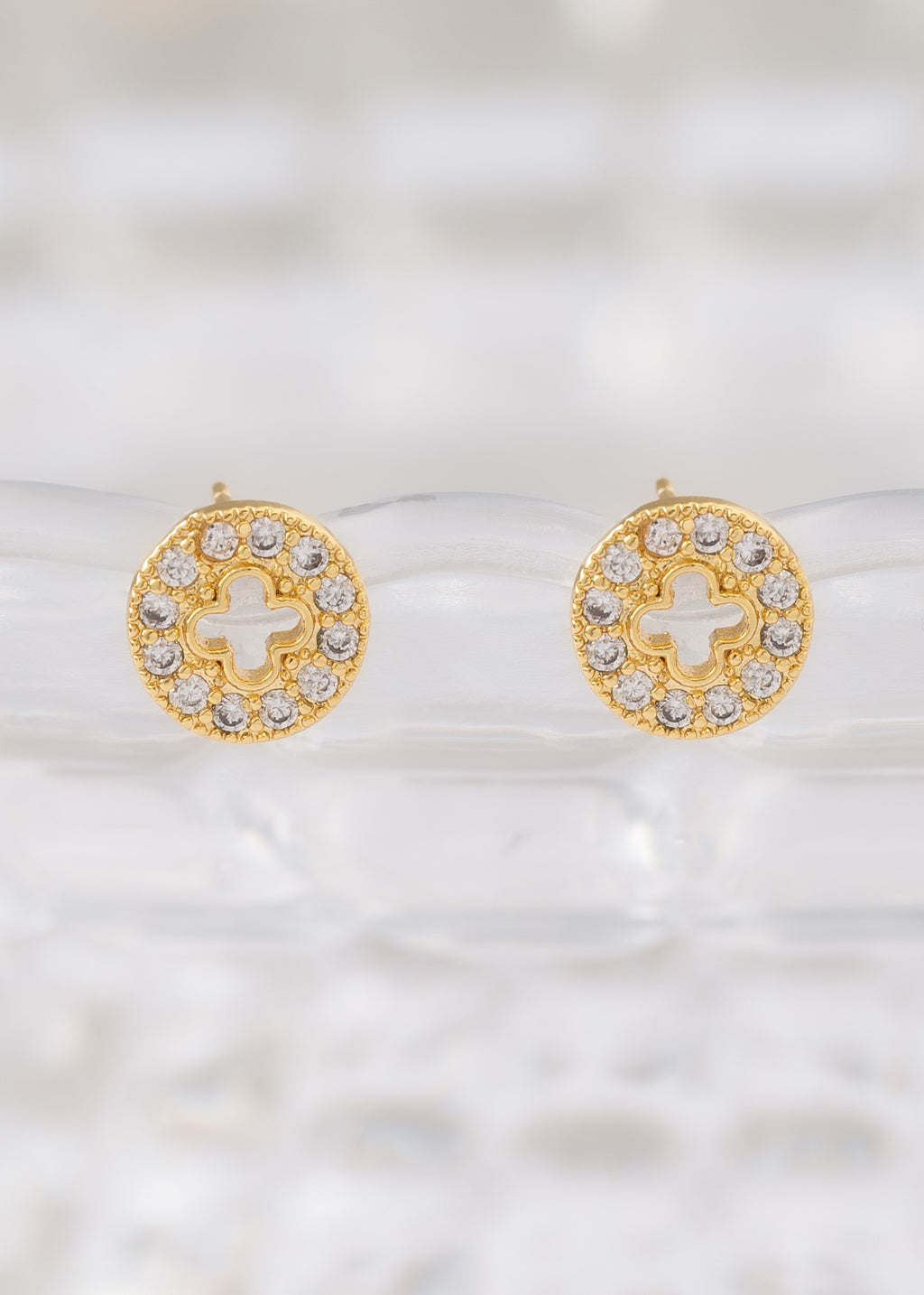 Aretes Clover Redondo Silueta 9 mm