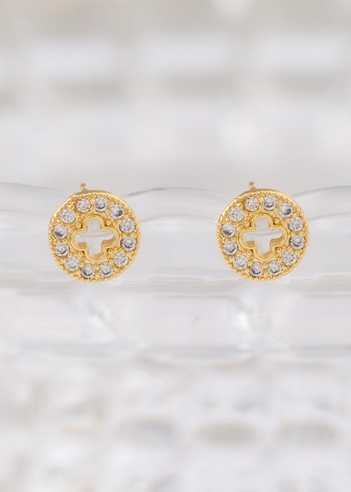 Aretes Clover Redondo Silueta 9 mm