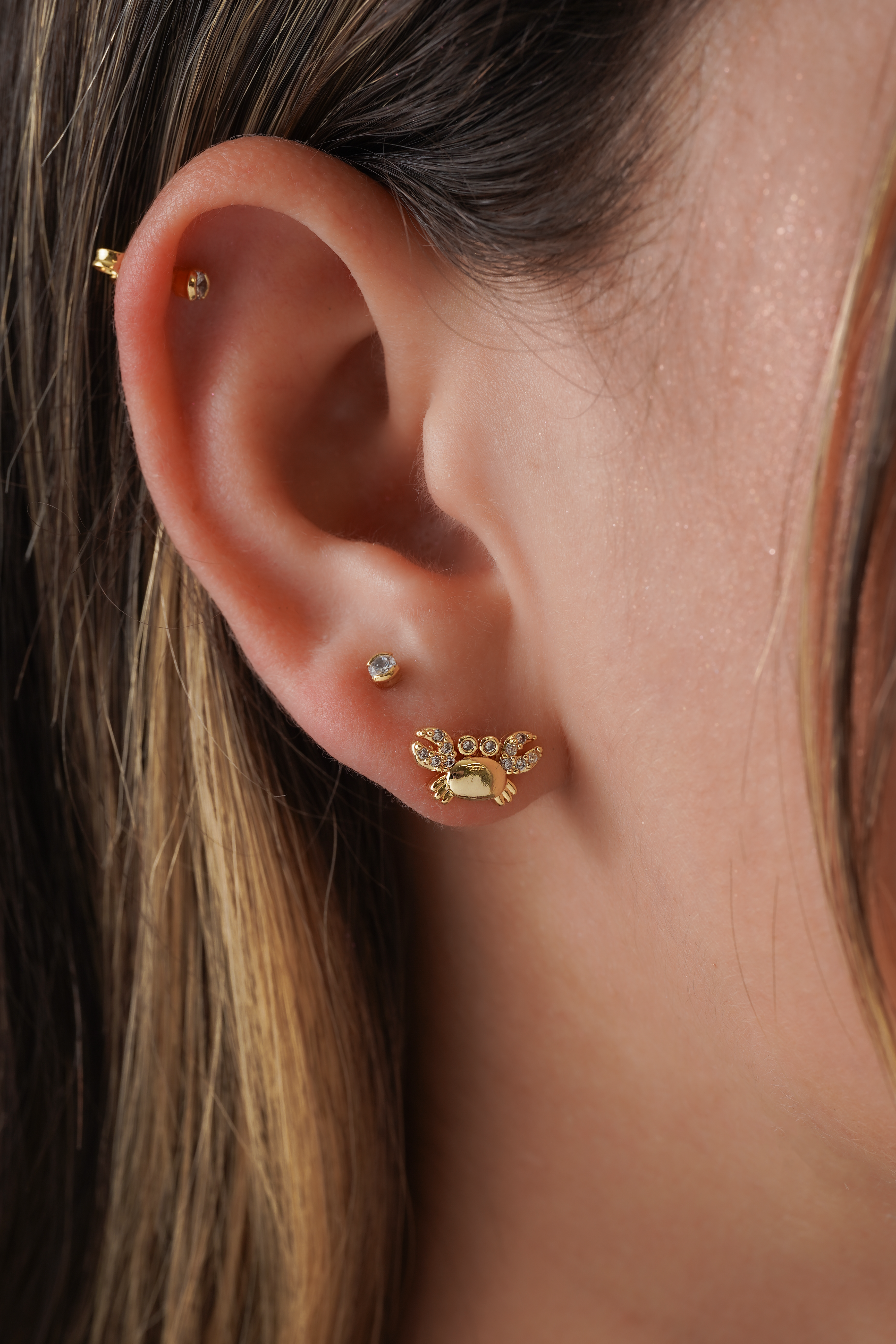 Aretes Clover Redondo Silueta 9 mm